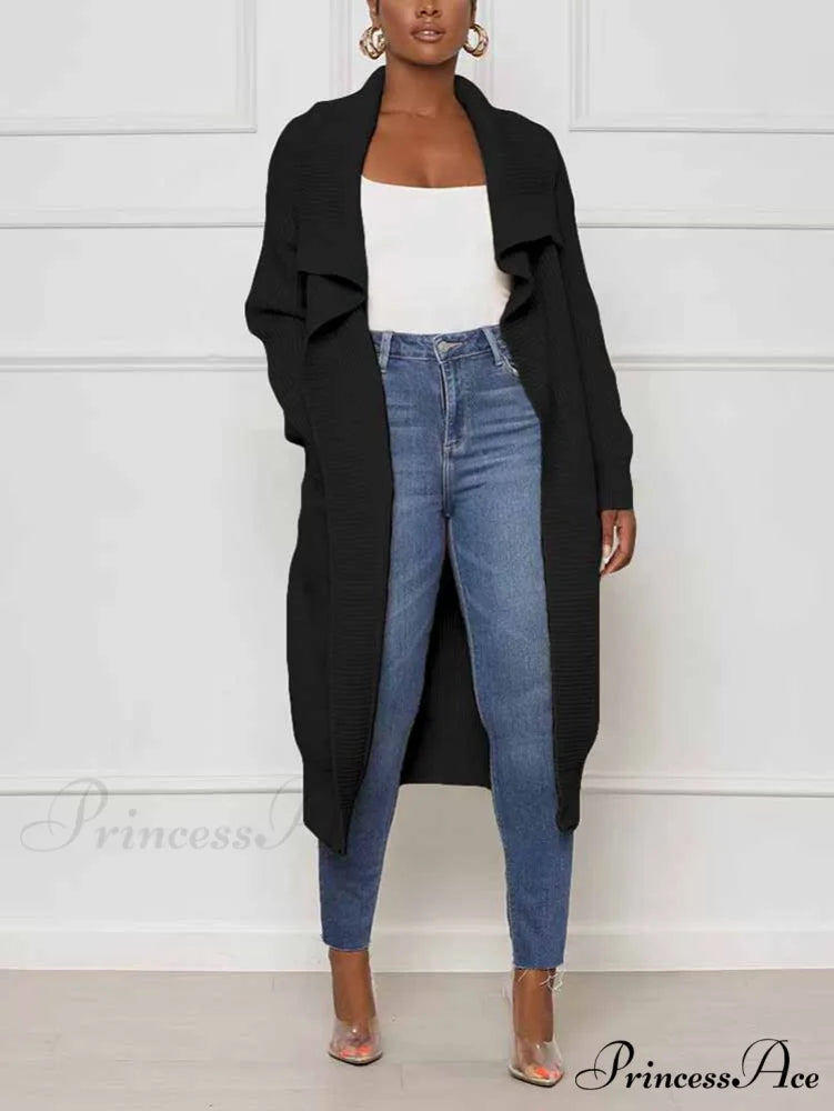 Knitted Sleeveless Graceful Floral Mini Dress Black / S