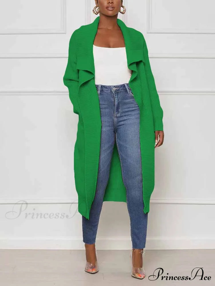 Knitted Sleeveless Graceful Floral Mini Dress Green / S