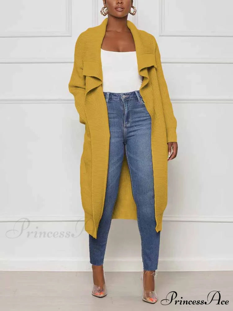 Knitted Sleeveless Graceful Floral Mini Dress Yellow / S