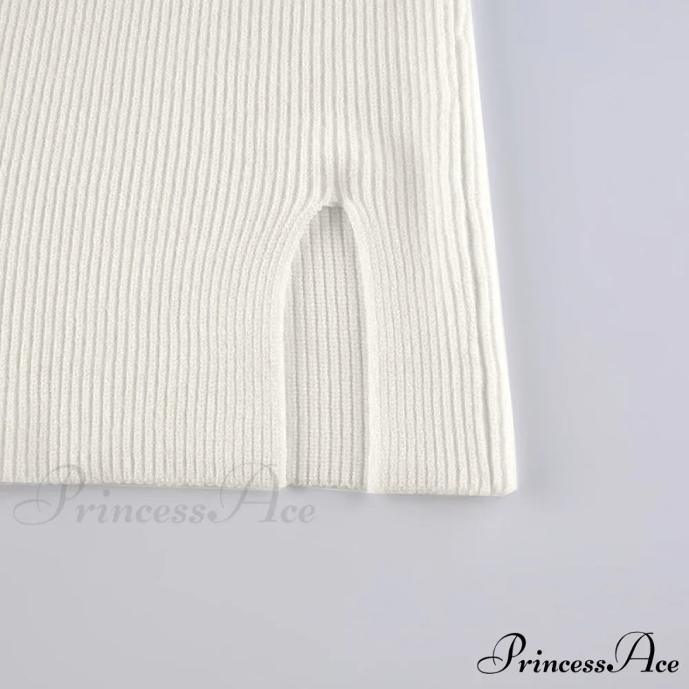Knitted Sleeves Gown and Women Long Sweater Shoulder Off with Design