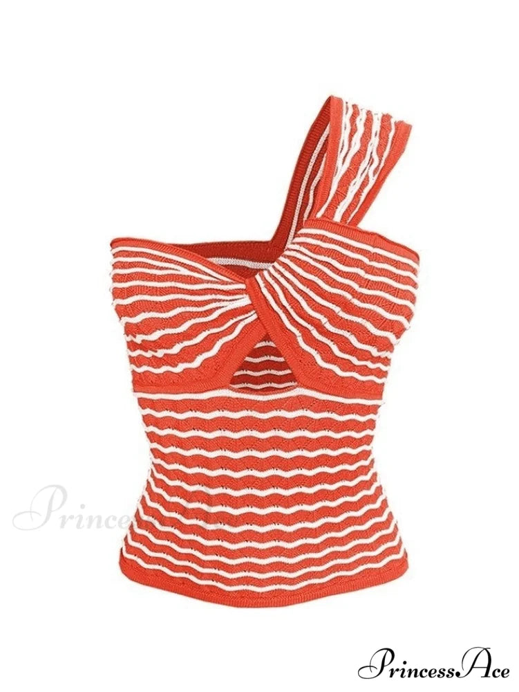 Knitted Stripe Long Trendy Sleeve Maxi Dress