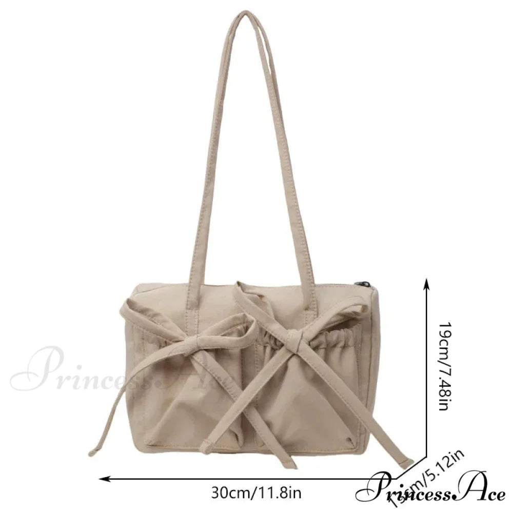 Korean Arch Nylon Collapsible Shoulder Bag shoulder-250126