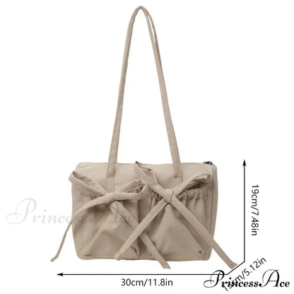 Korean Arch Nylon Collapsible Shoulder Bag shoulder-250126