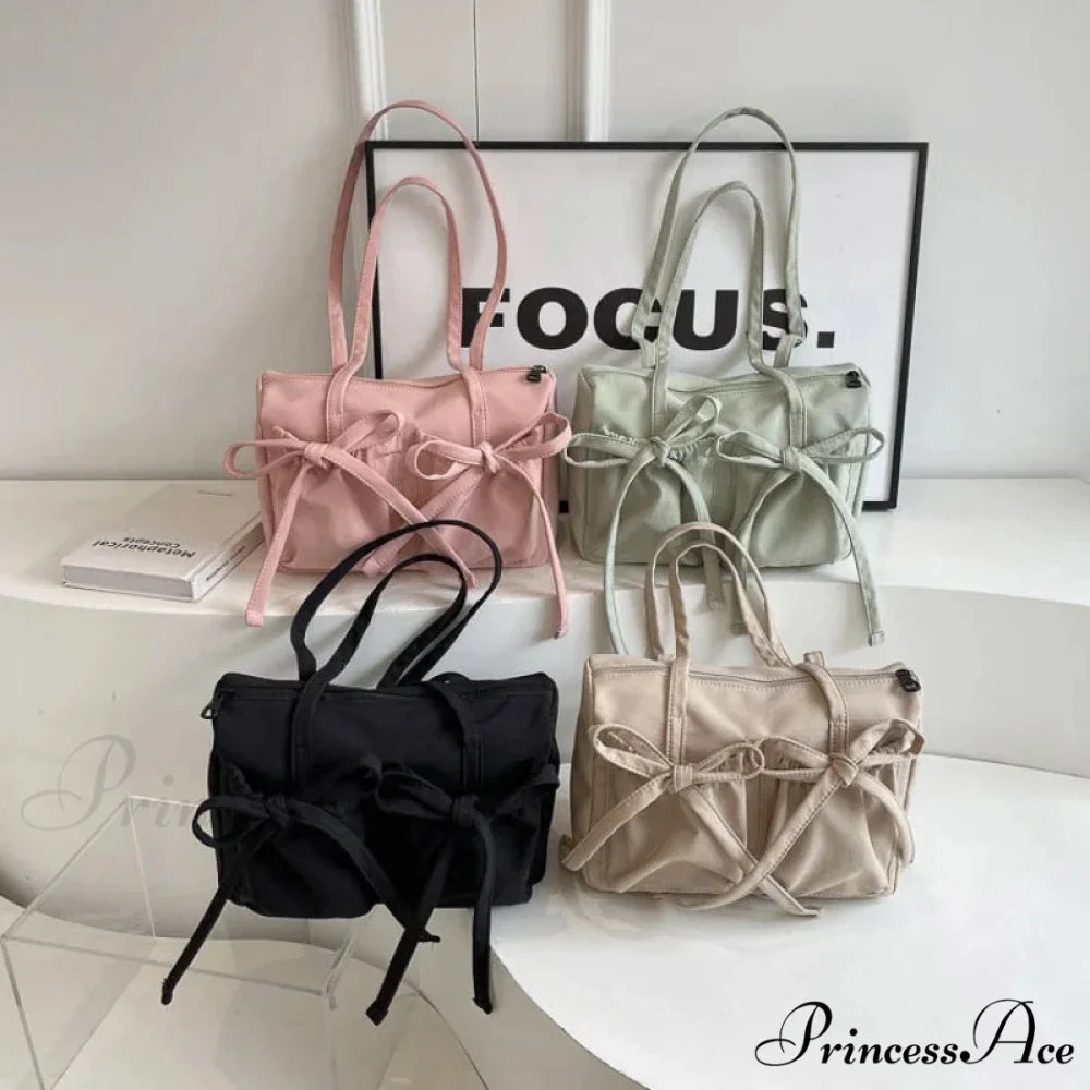Korean Arch Nylon Collapsible Shoulder Bag shoulder-250126