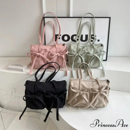 Korean Arch Nylon Collapsible Shoulder Bag shoulder-250126