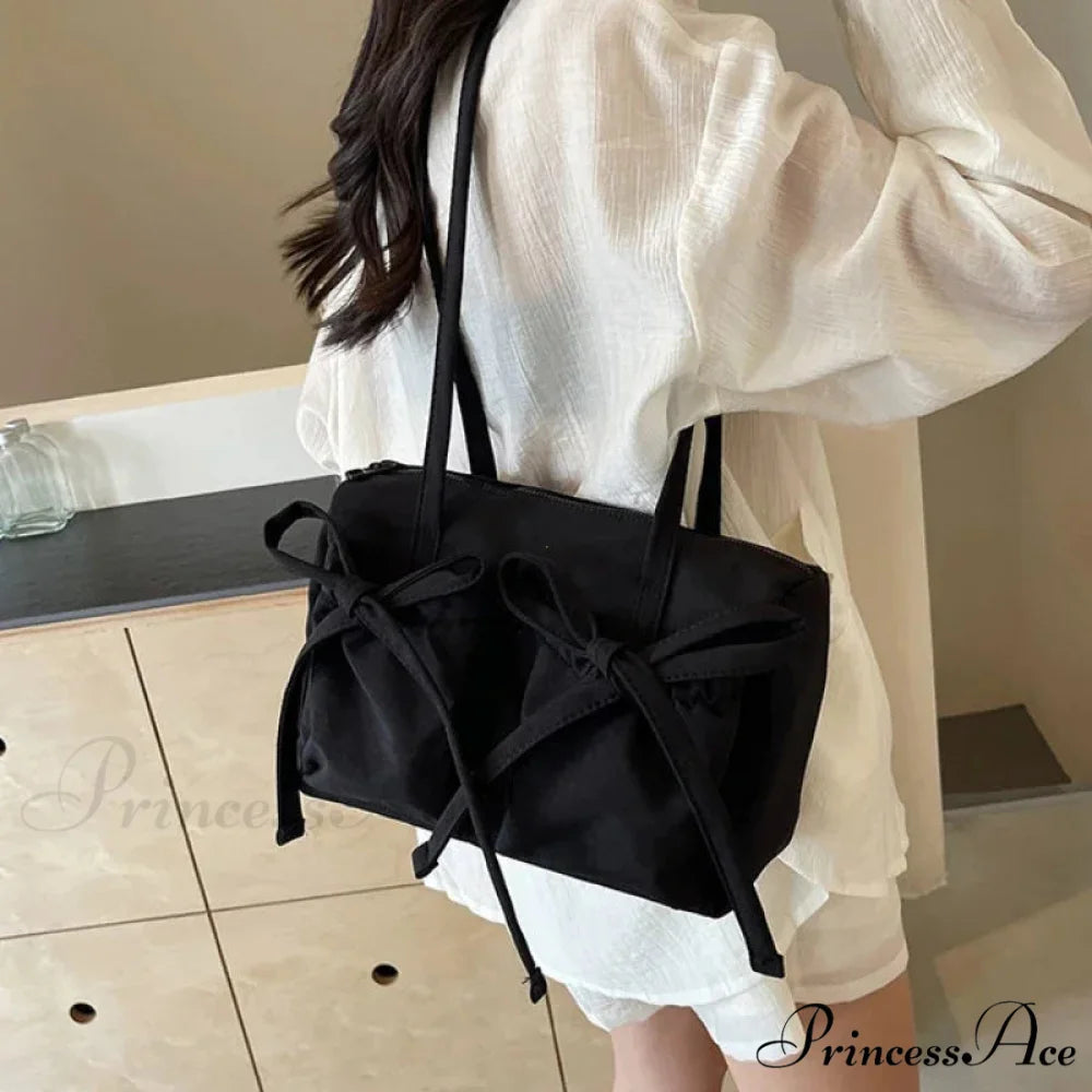 Korean Arch Nylon Collapsible Shoulder Bag shoulder-250126