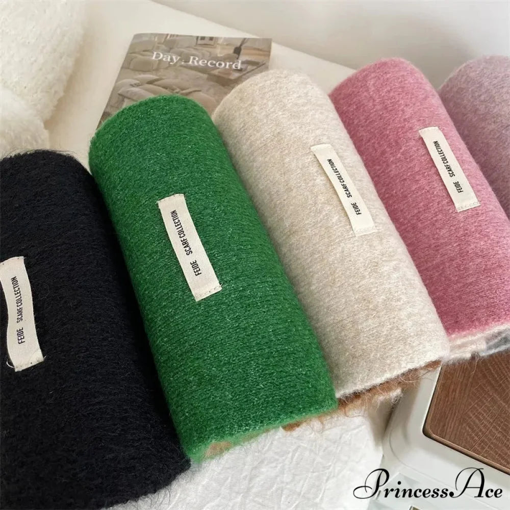 Korean Fashion Winter Wool Striped Scarf scarf-241228