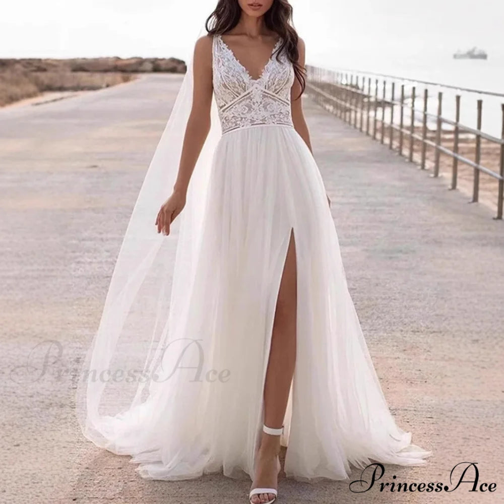 Korean Mermaid Bridal Wedding Gown white / 2 weddingdress-250223
