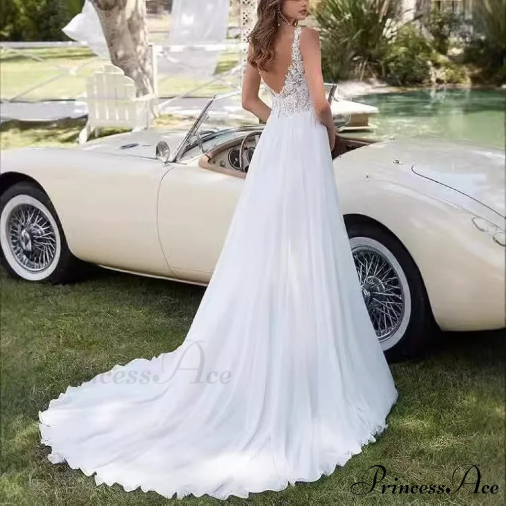Korean Mermaid Bridal Wedding Gown white / 2 weddingdress-250223