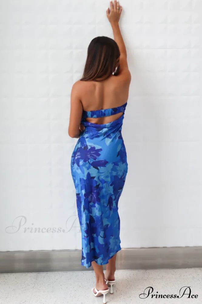 Kyra Satin Stylish Midi Dress