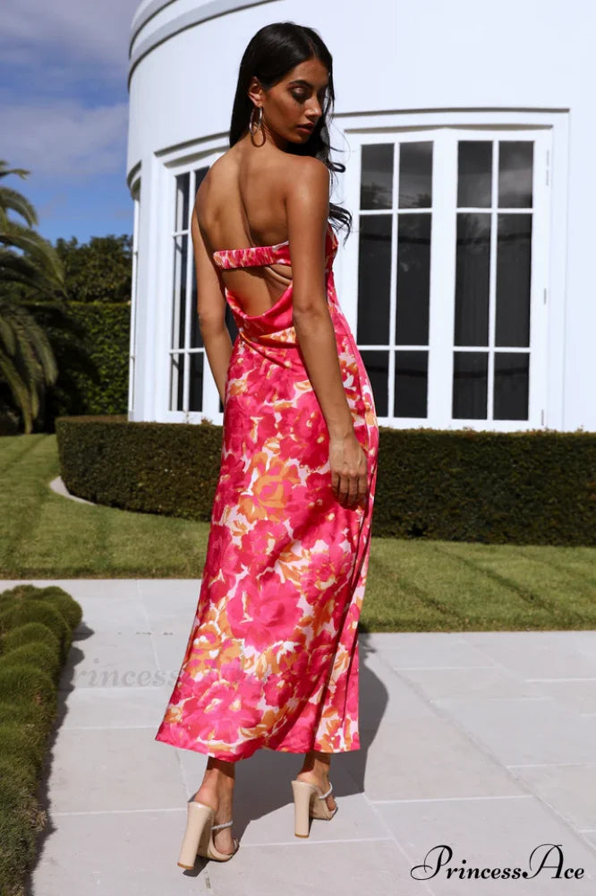 Kyra Satin Stylish Midi Dress