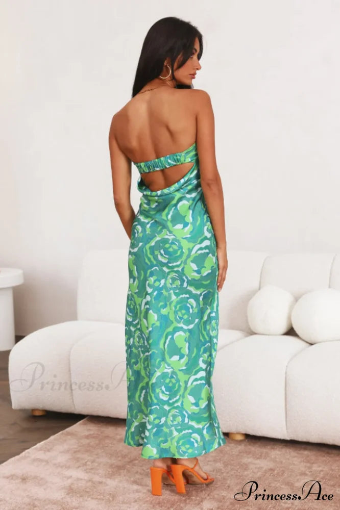 Kyra Satin Stylish Midi Dress