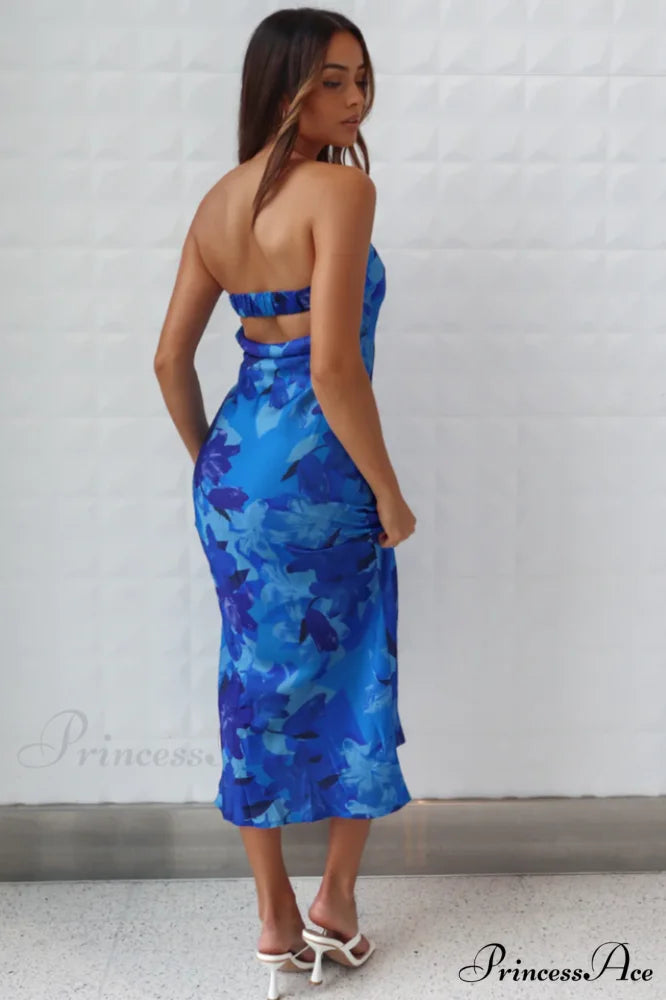 Kyra Satin Stylish Midi Dress