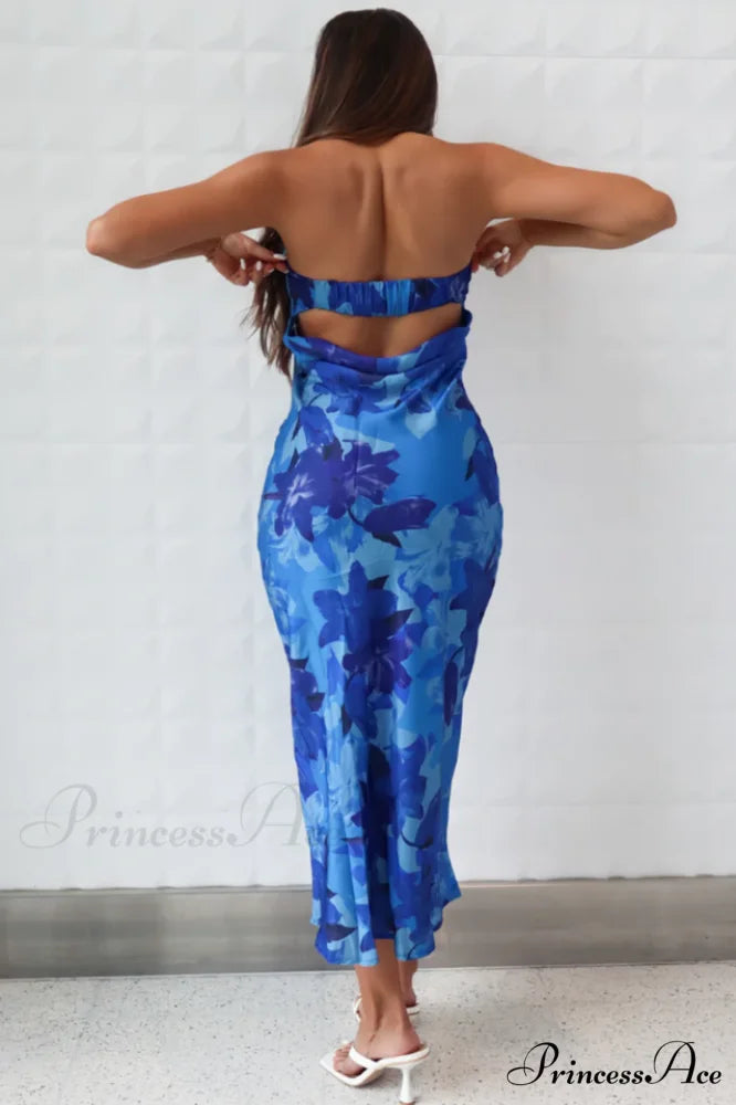 Kyra Satin Stylish Midi Dress