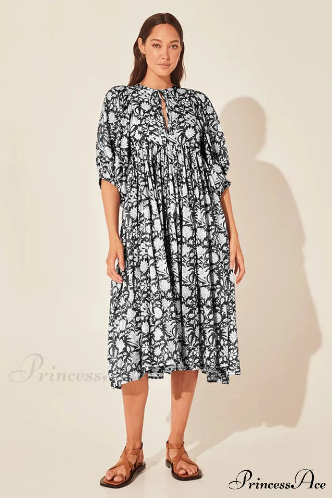 Kyra Summer Stylish Boho Dress S / Pepper