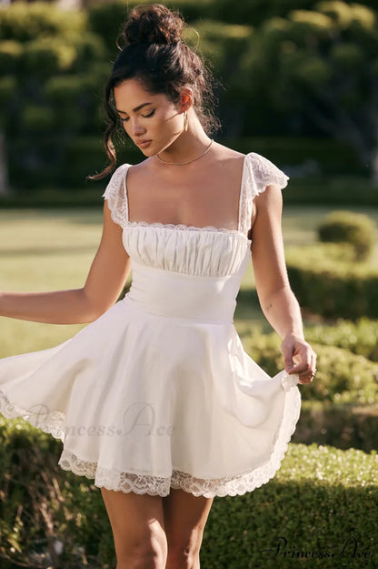 Lace A-Line Stylish Mini Dress