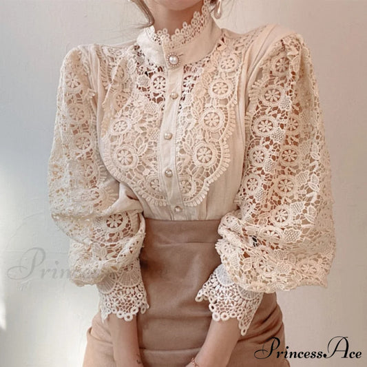 Lace Blouse Bella XS / apricot