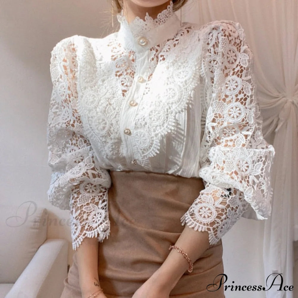 Lace Blouse Bella XS / White