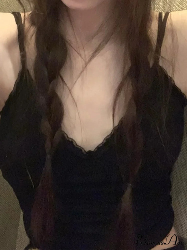 Lace Paneled Button Trendy Long Sleeve Knit Top Black / ONE SIZE