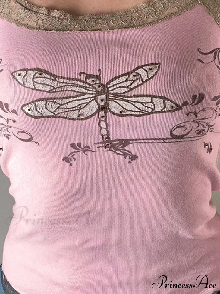 Lace Trim Graceful Plaid Dress