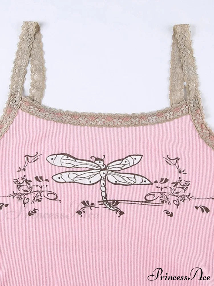 Lace Trim Graceful Plaid Dress