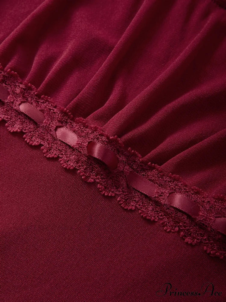 Lace Trim Graceful Strapless Corset Top