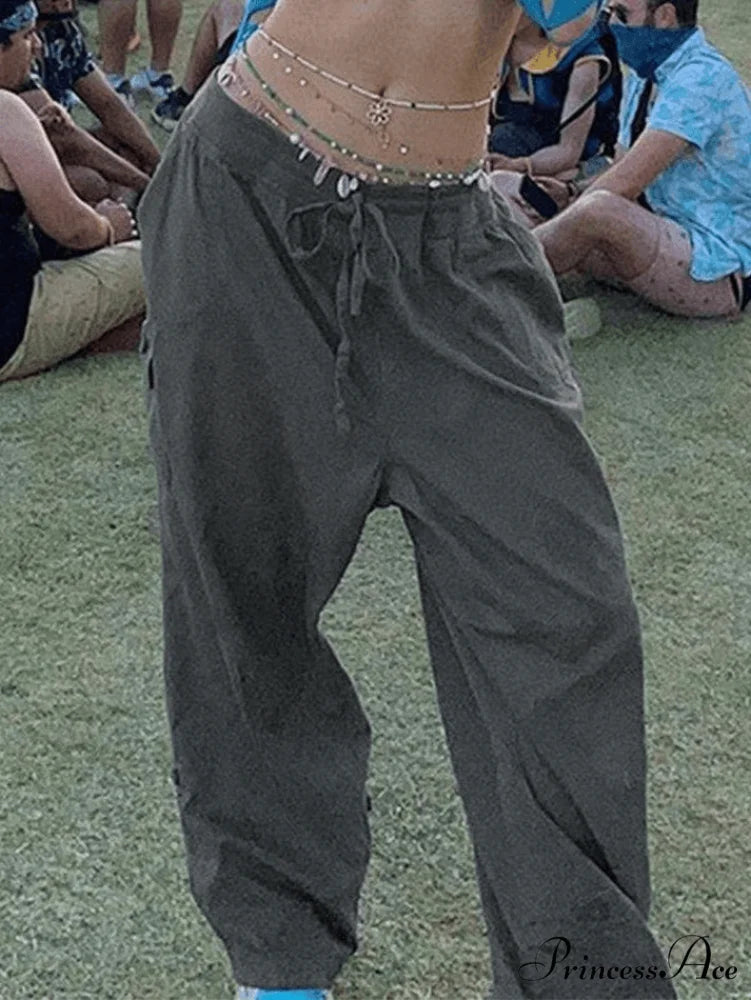 Lace Up Backless Trendy Green Maxi Dress Gray / S