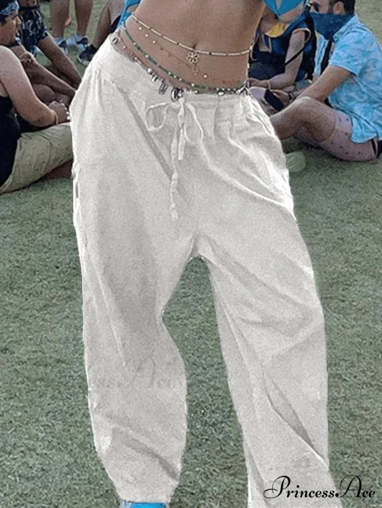 Lace Up Backless Trendy Green Maxi Dress White / S