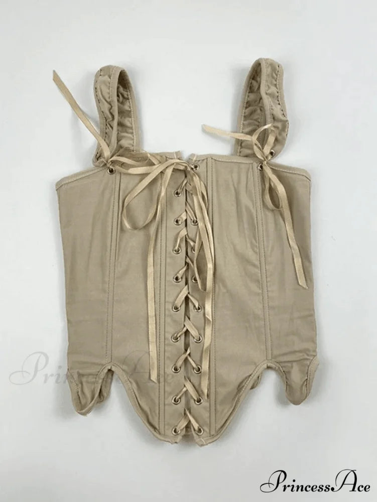 Lace Up Corset Trendy Black Maxi Dress