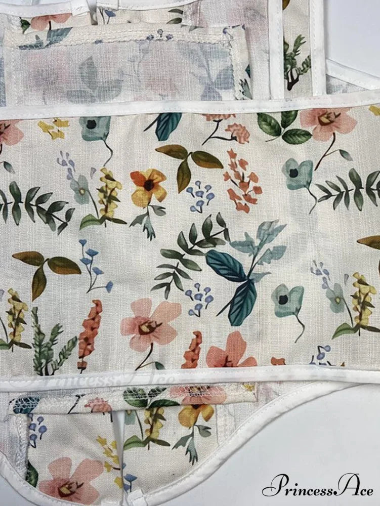 Lace Up Floral Trendy Black Mini Dress