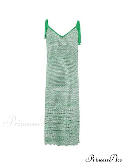 Lace Up Floral Trendy Slip Mini Dress Green / ONE SIZE