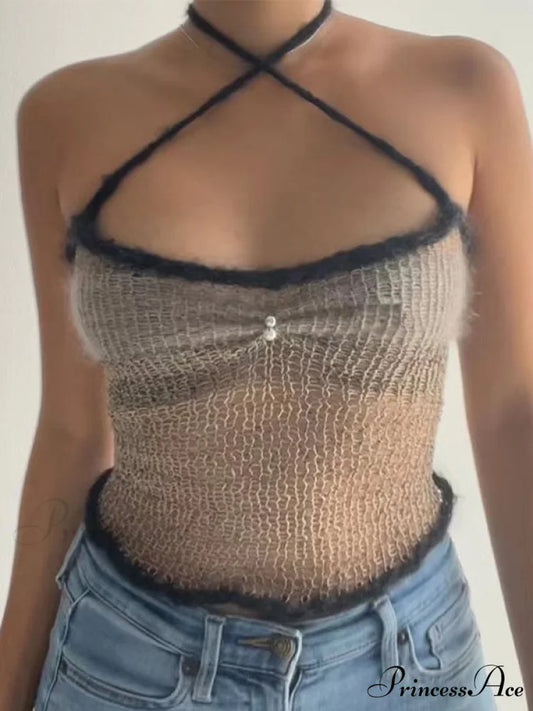 Lace Up Hollow Trendy Out Mini Dress Gray / S