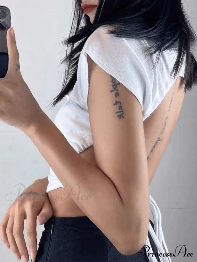 Lace Up Short Sleeve Bodycon Classic Party Mini Dress - Brown