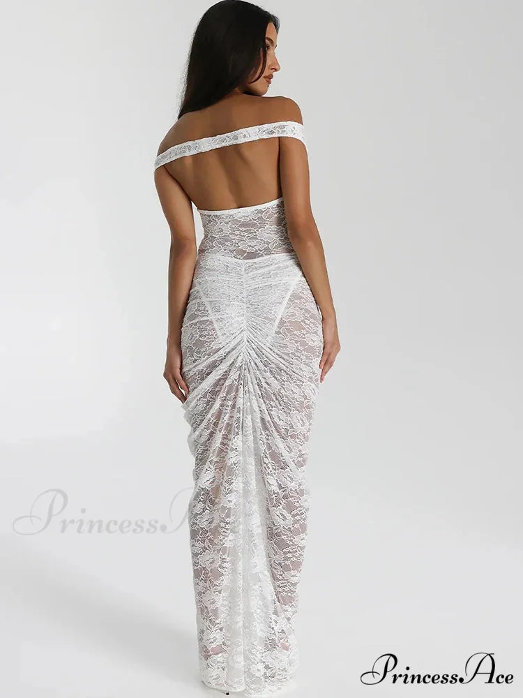 Lacy Flower Skirt Suit Holiday Dress vacationdress-250223