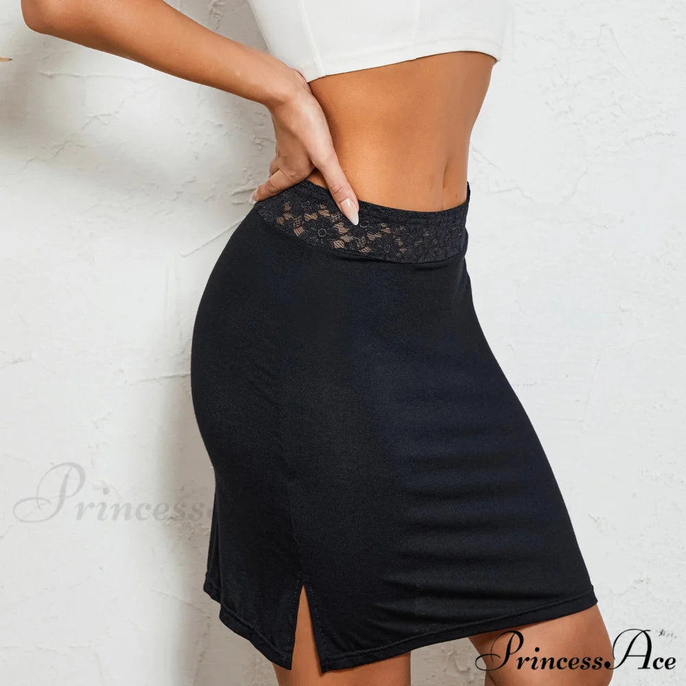Lacy Flower Waistband Inner Skirt skirts-250223