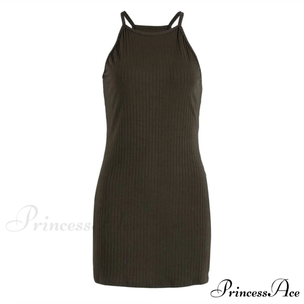 Ladies Sexy Sleeveless Slim Fit Mini Short Dress