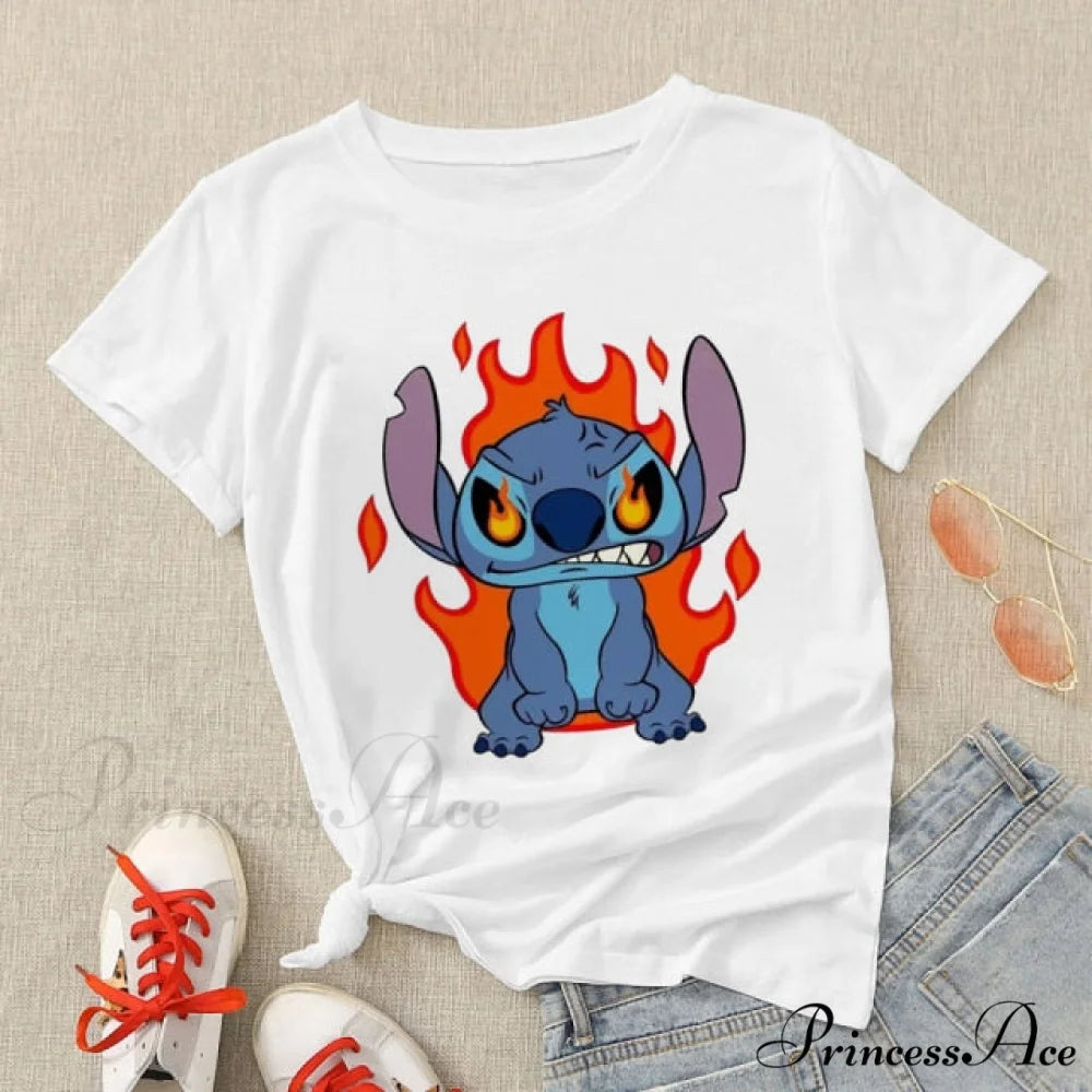 Lady Cute Print T-shirts 12 / S