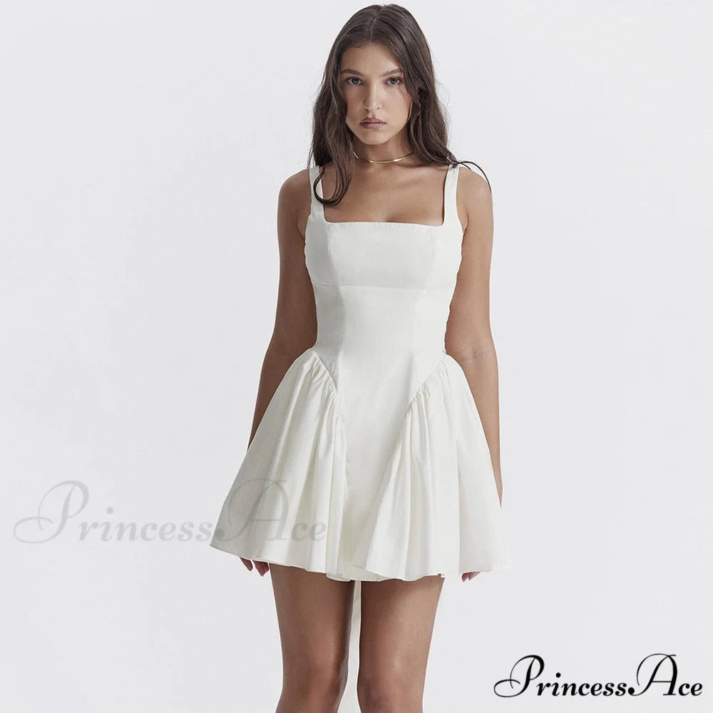 Lana Open Back Mini Graceful Dress with a Bow