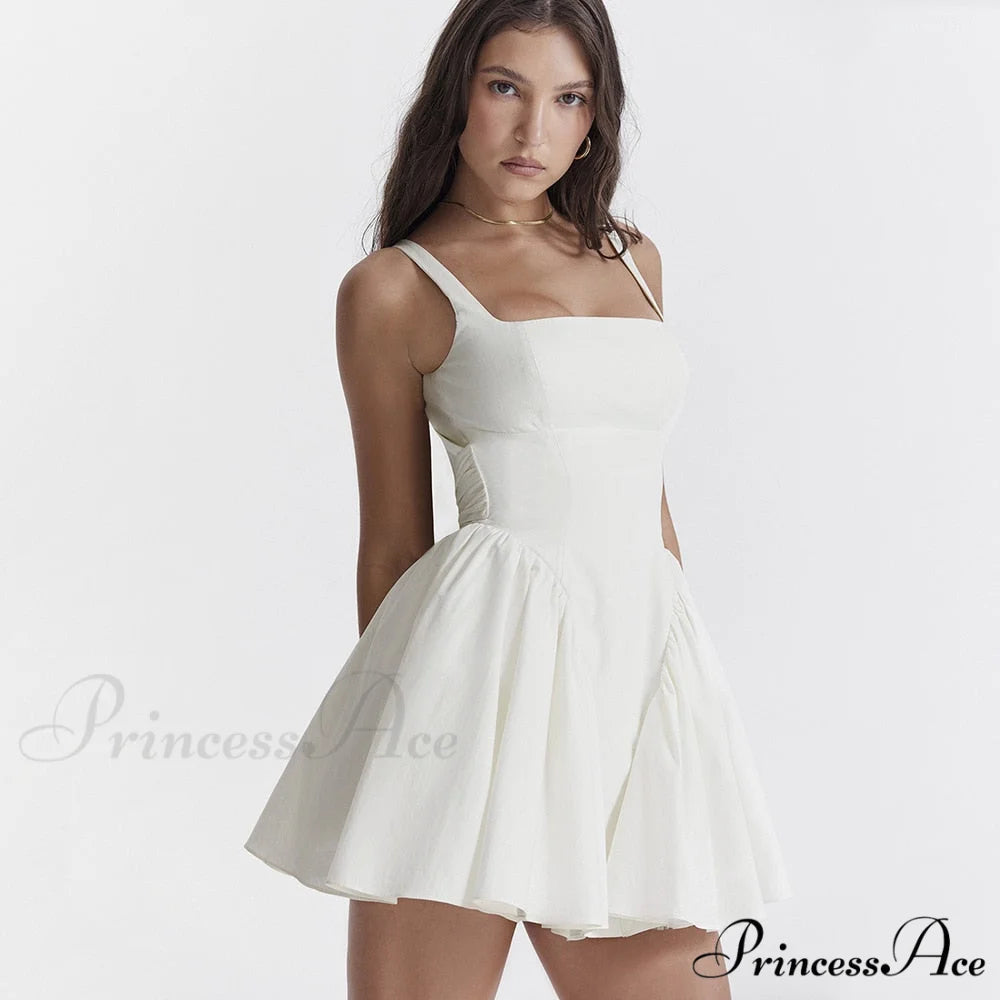 Lana Open Back Mini Graceful Dress with a Bow