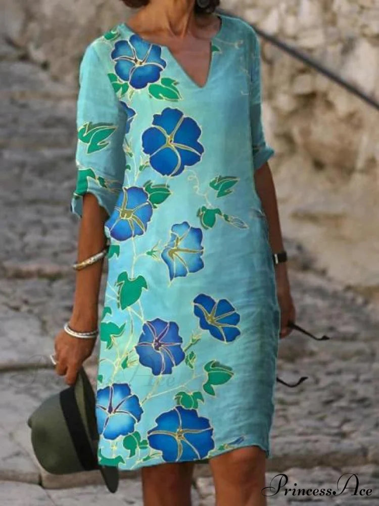 Large Big Printed Boho Casual Party Elegant Dresses