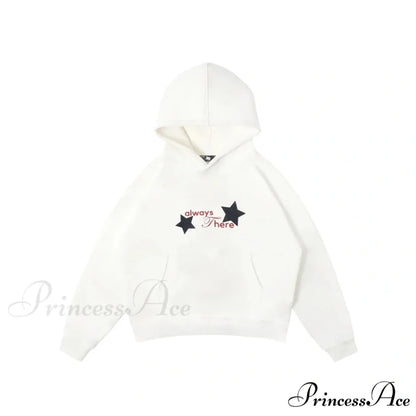 Large Graphic Baggy Hoodie white 3 / S hoodies-241228