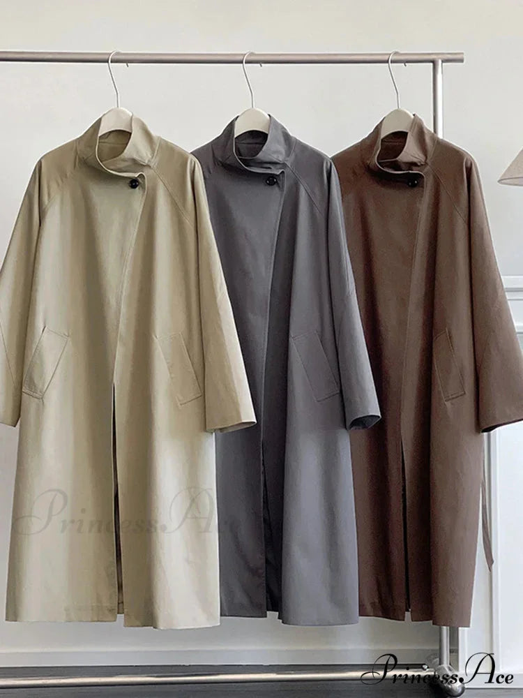 Large Lapel Baggy Overcoat overcoats-241228