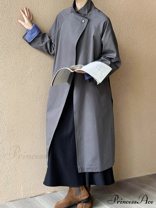 Large Lapel Baggy Overcoat overcoats-241228