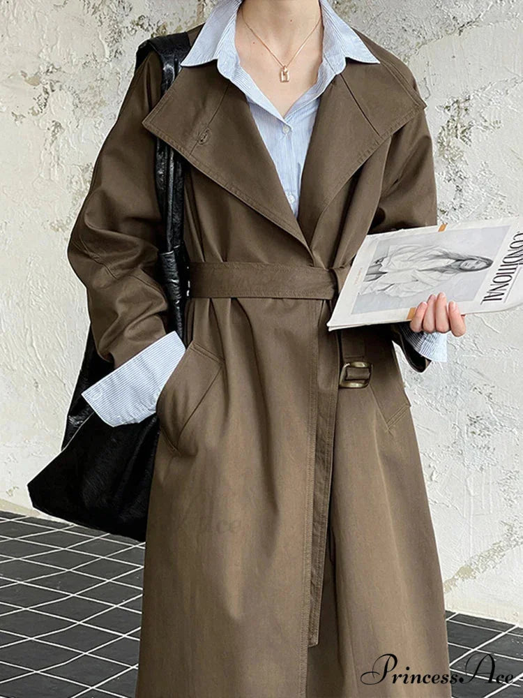 Large Lapel Baggy Overcoat overcoats-241228