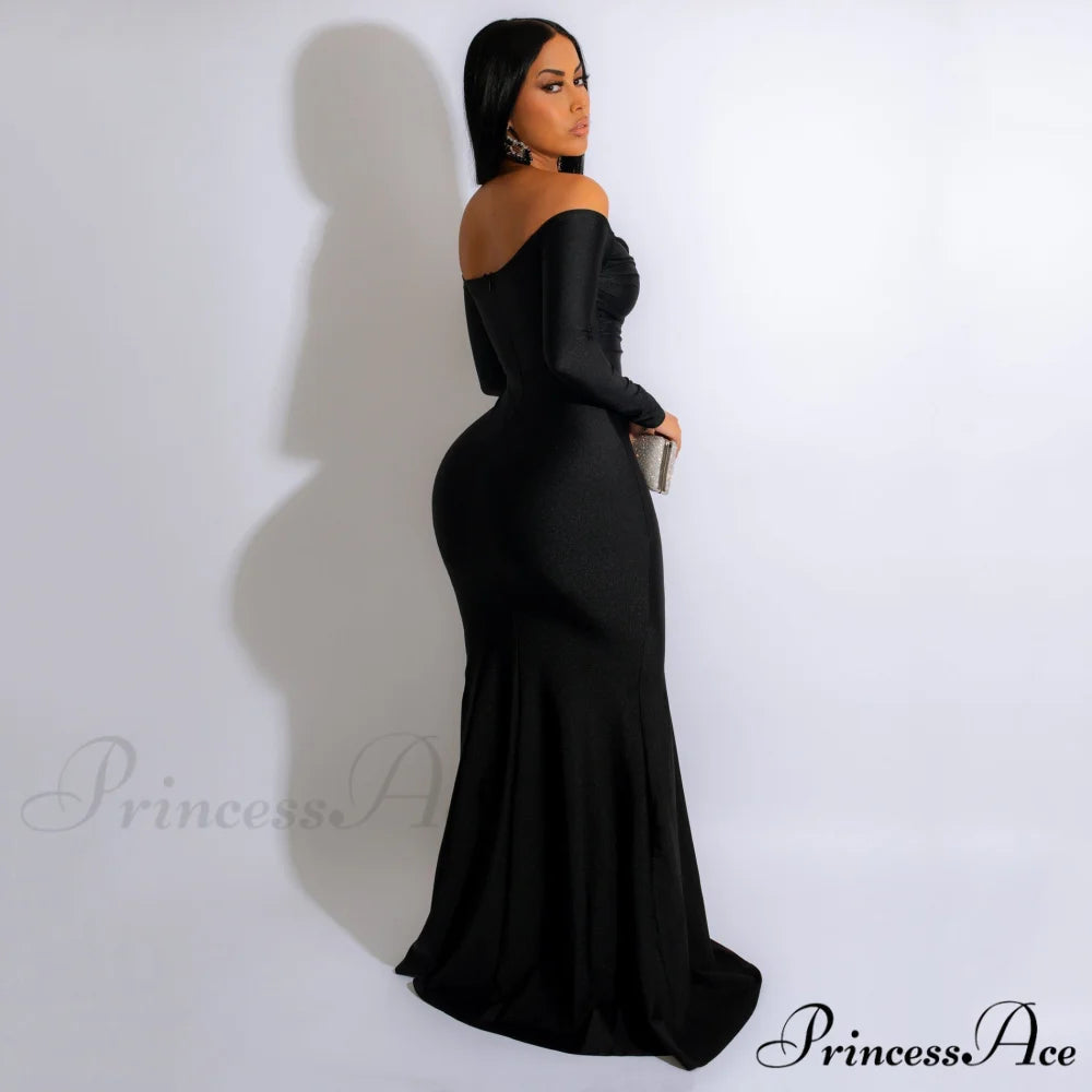 Larsa Formal Velvet Charming And Lace Mermaid Dress