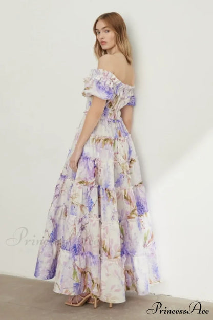 Lavander Maxi Stylish Boho Dress