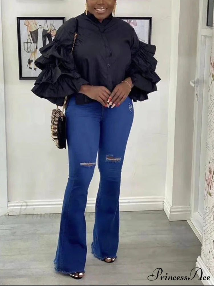 Layer Charming Necklace Black / M