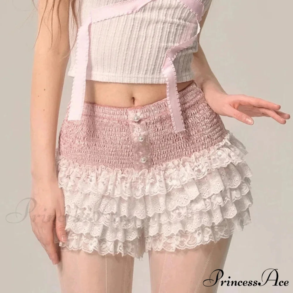 Layered Lace Cake Pettipants Skirt skirts-250223
