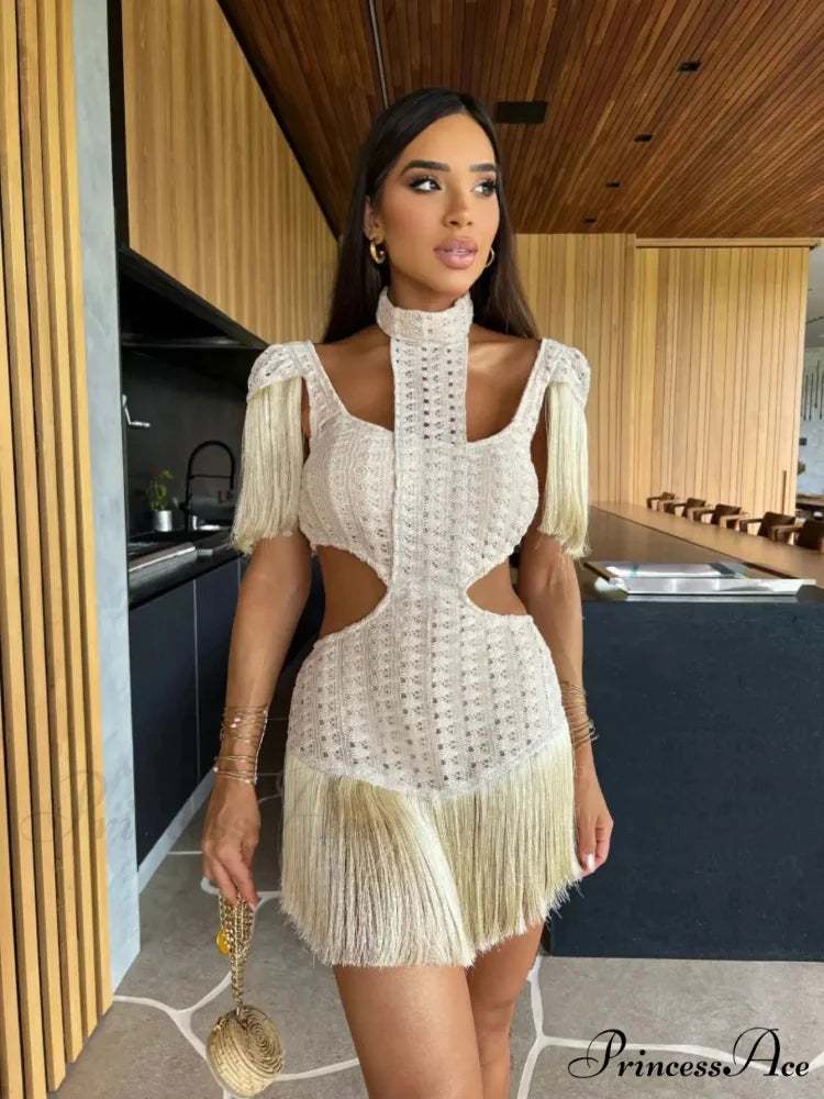 LAZA Elegant DRESS White Mini / S