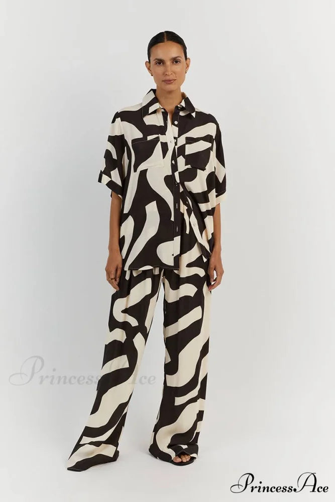 LEAH TWO Stylish PIECE SET Auburn / S